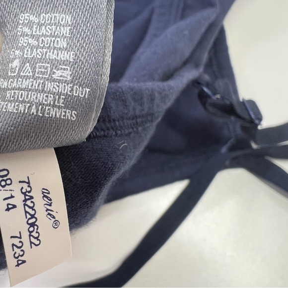 Aerie Navy Sequin Sparkle Bralette Size Large - Picture 5 of 6